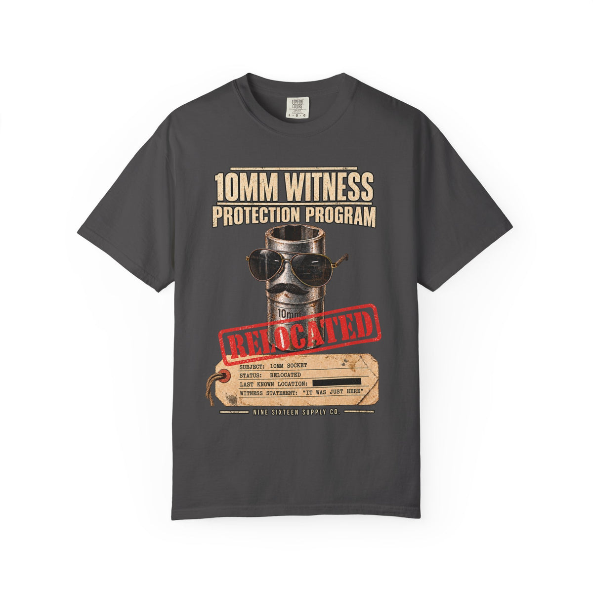 10MM Witness Protection Program premium garage graphic tee