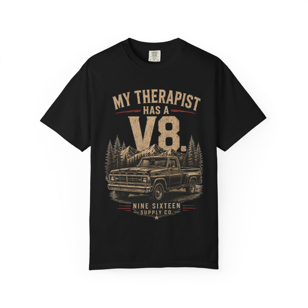My Therapist Has a V8 premium car guy graphic tee