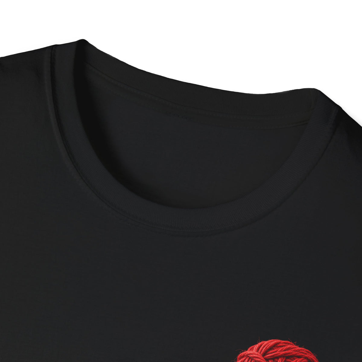 Skeleton Cat & Red Yarn — Halloween Tee