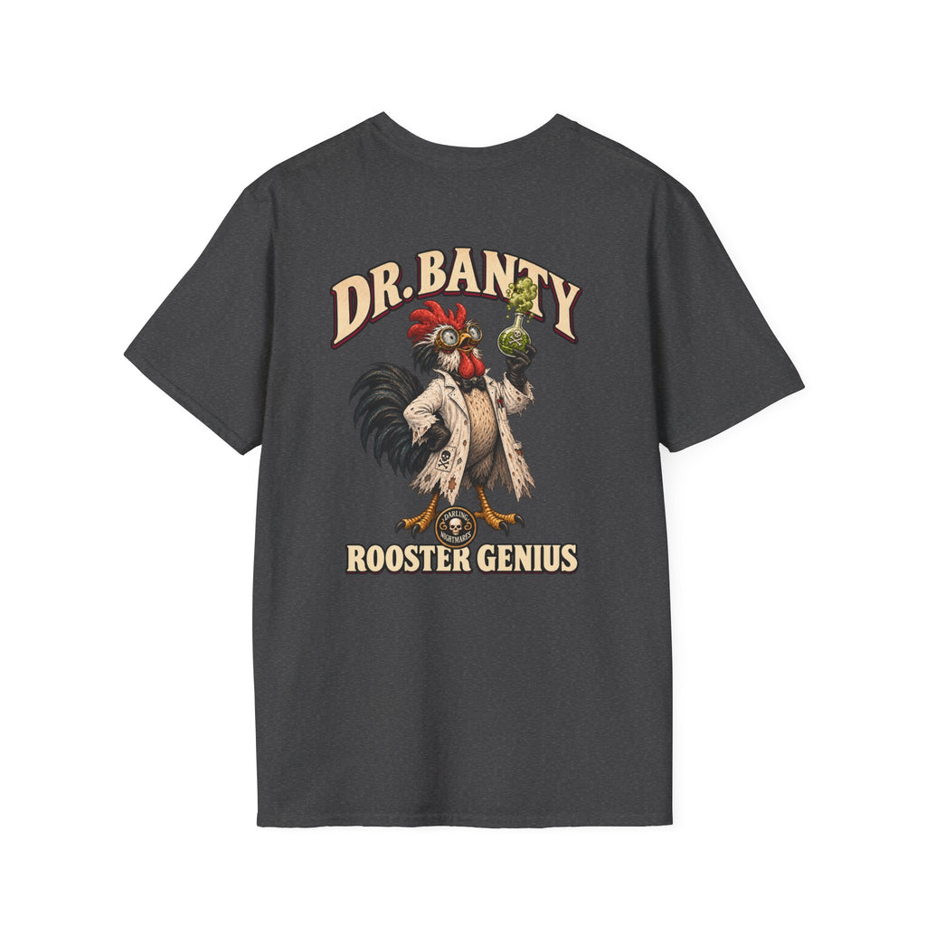 Dr. Banty, the rooster scientist from Darling Nightmares