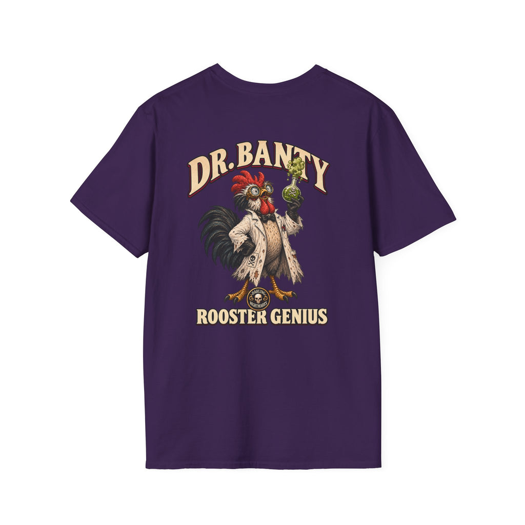 Dr. Banty, the rooster scientist from Darling Nightmares