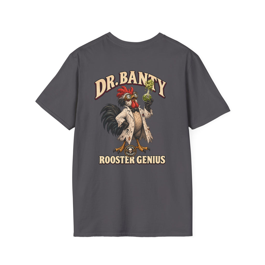 Dr. Banty, the rooster scientist from Darling Nightmares