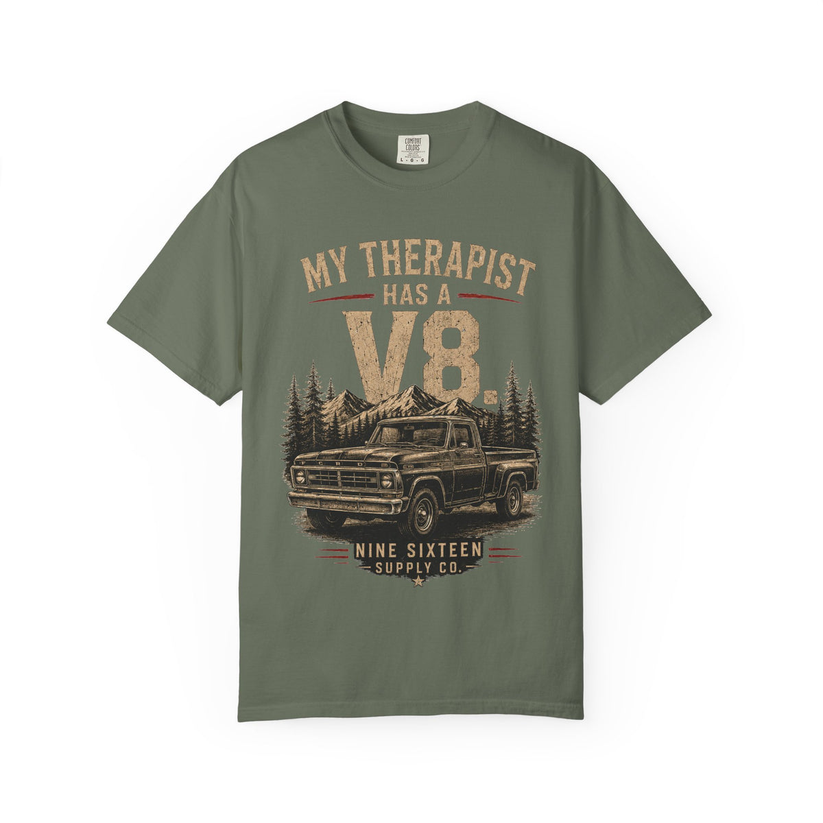 My Therapist Has a V8 Comfort Colors 1717 V8 tee mockup