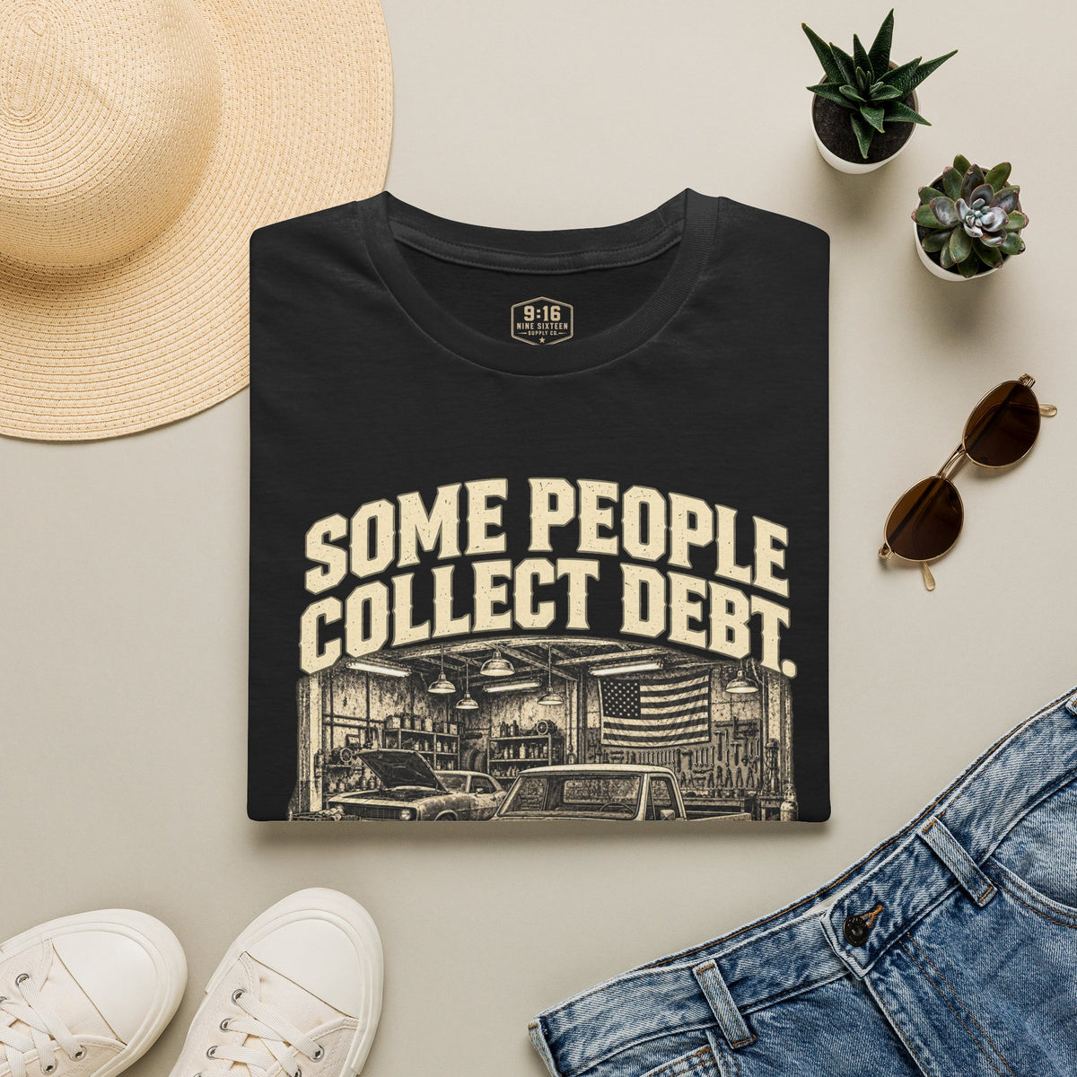 I Collect Projects Gildan Softstyle 64000 front graphic tee by Nine Sixteen Supply Co.