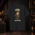 Gus the Garden Watcher Darling Nightmares T-shirt on gothic background