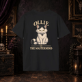 Ollie the Mastermind Darling Nightmares T-shirt on gothic background