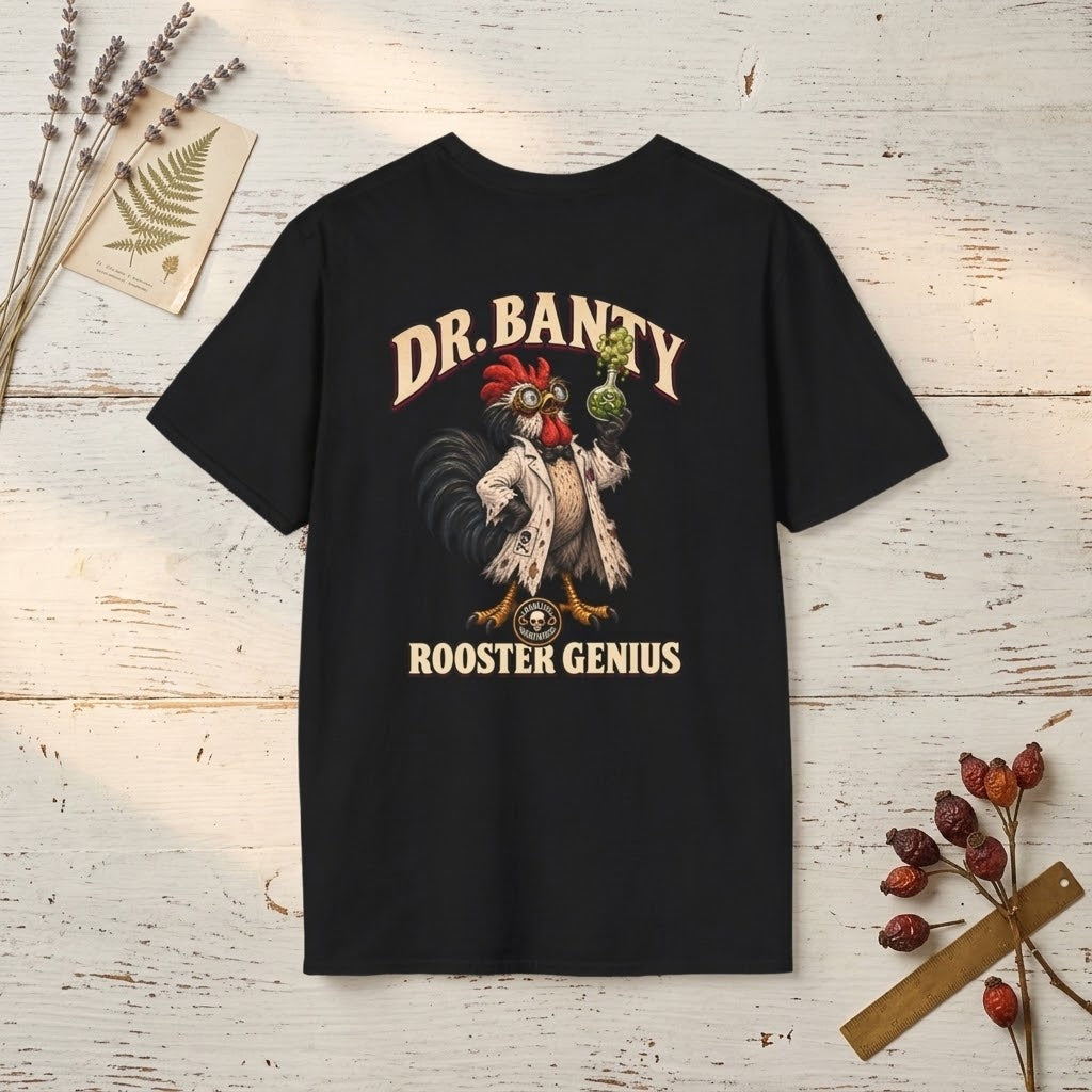 Dr. Banty the Rooster Genius T-Shirt | Darling Nightmares